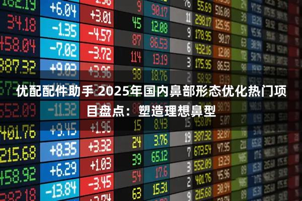 优配配件助手 2025年国内鼻部形态优化热门项目盘点：塑造理想鼻型