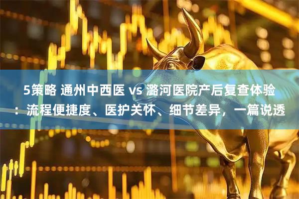 5策略 通州中西医 vs 潞河医院产后复查体验：流程便捷度、医护关怀、细节差异，一篇说透