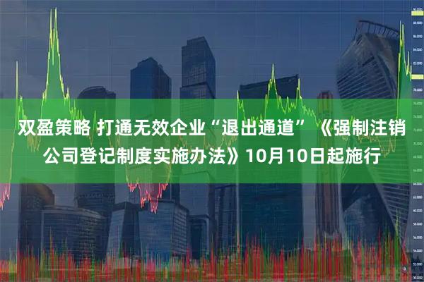 双盈策略 打通无效企业“退出通道” 《强制注销公司登记制度实施办法》10月10日起施行